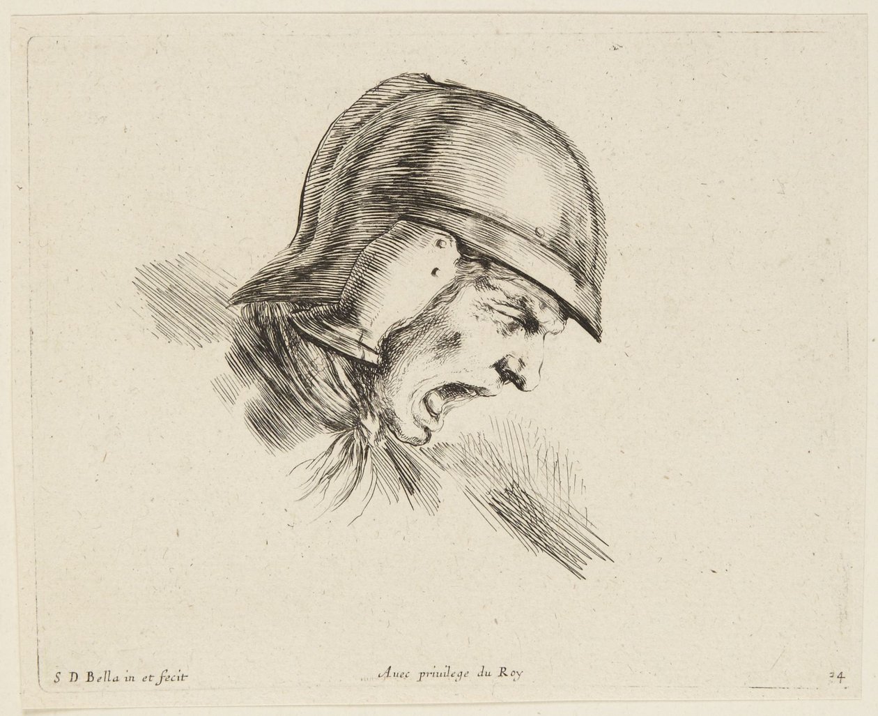 Studie (I principii del disegno, 24) von Stefano della Bella