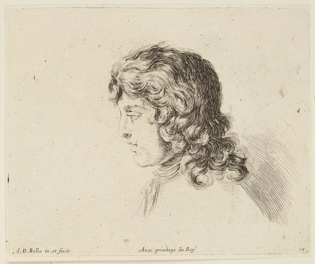 Studie (I principii del disegno, 25) von Stefano della Bella