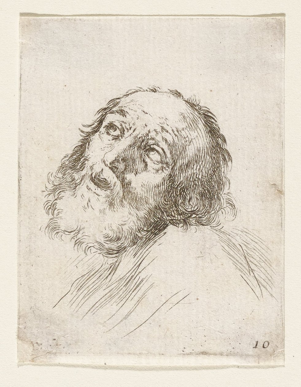 Kopf des reumütigen Heiligen Petrus von Stefano della Bella