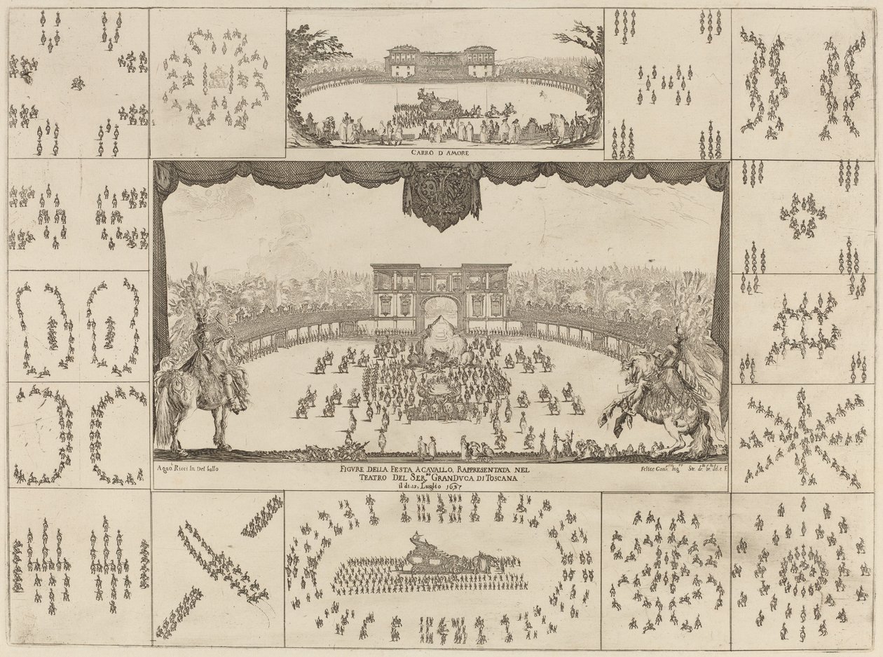 Turnier in Florenz für die Hochzeit von Großherzog Ferdinand I. von Stefano della Bella