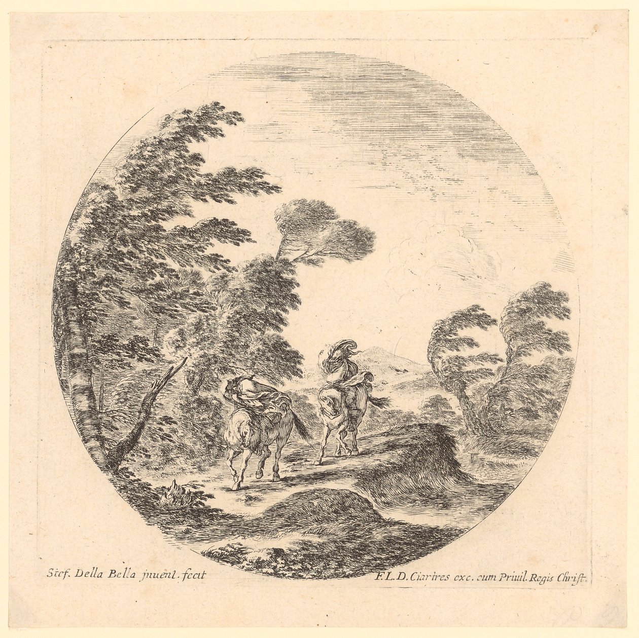 Windstoß im Wald von Stefano della Bella