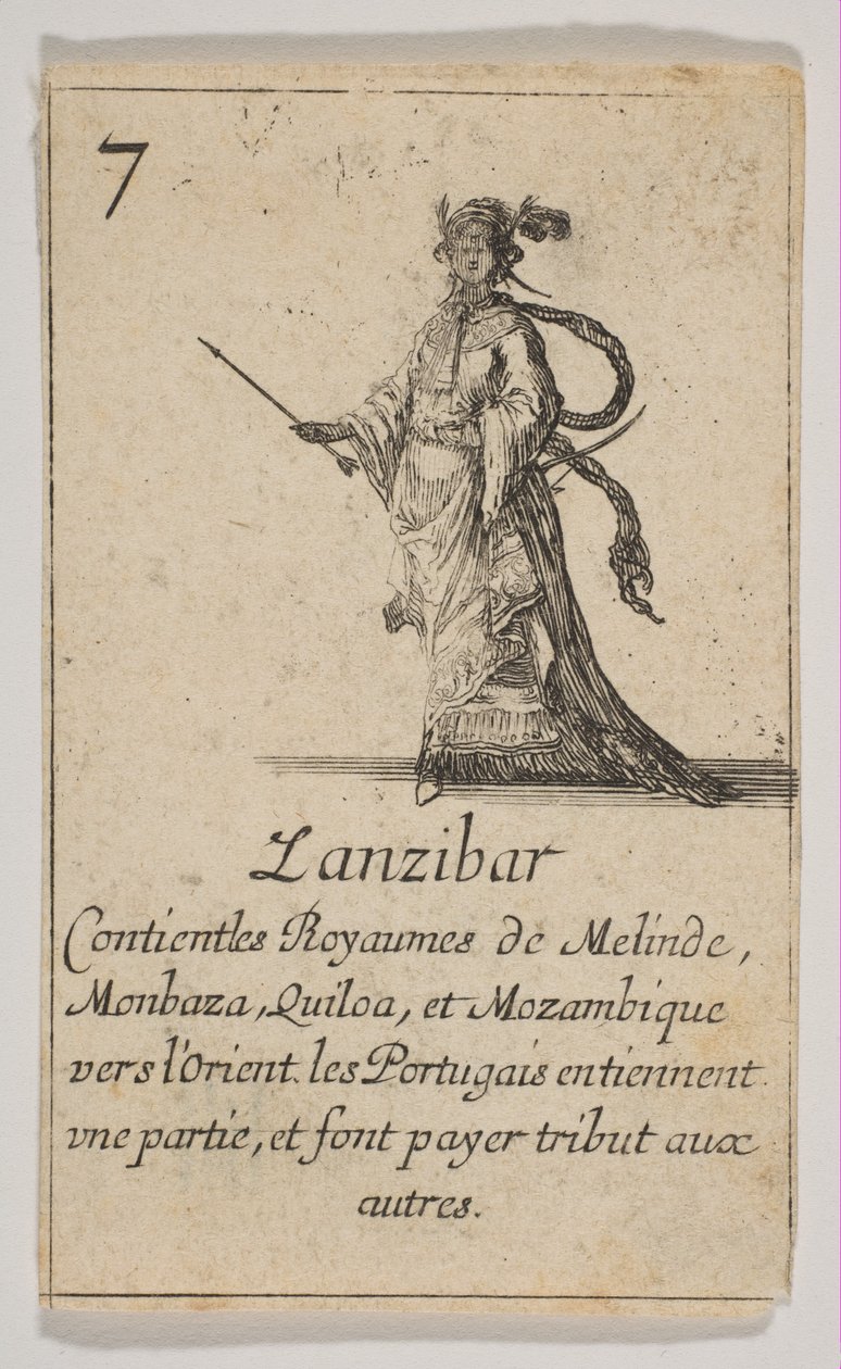 Sansibar, 1644 von Stefano della Bella: Kunstdruck kaufen