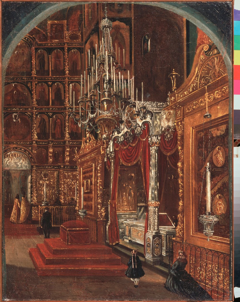 Innenraum der Mariä-Entschlafens-Kathedrale in Jaroslawl von Stepan Mikhailovich Shukhvostov