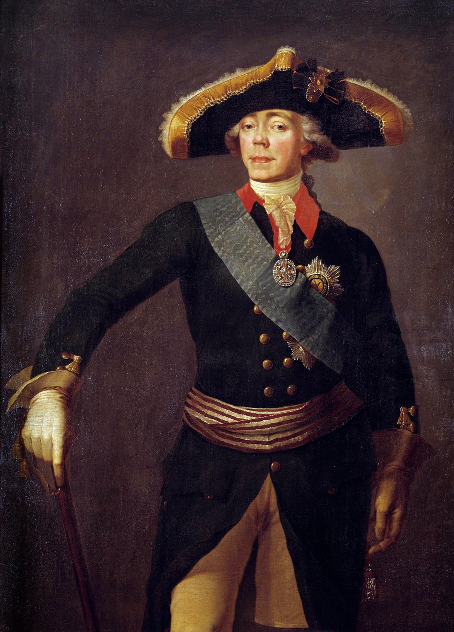 Porträt von Paul I., Kaiser von Russland von Stepan Semenovich Shchukin