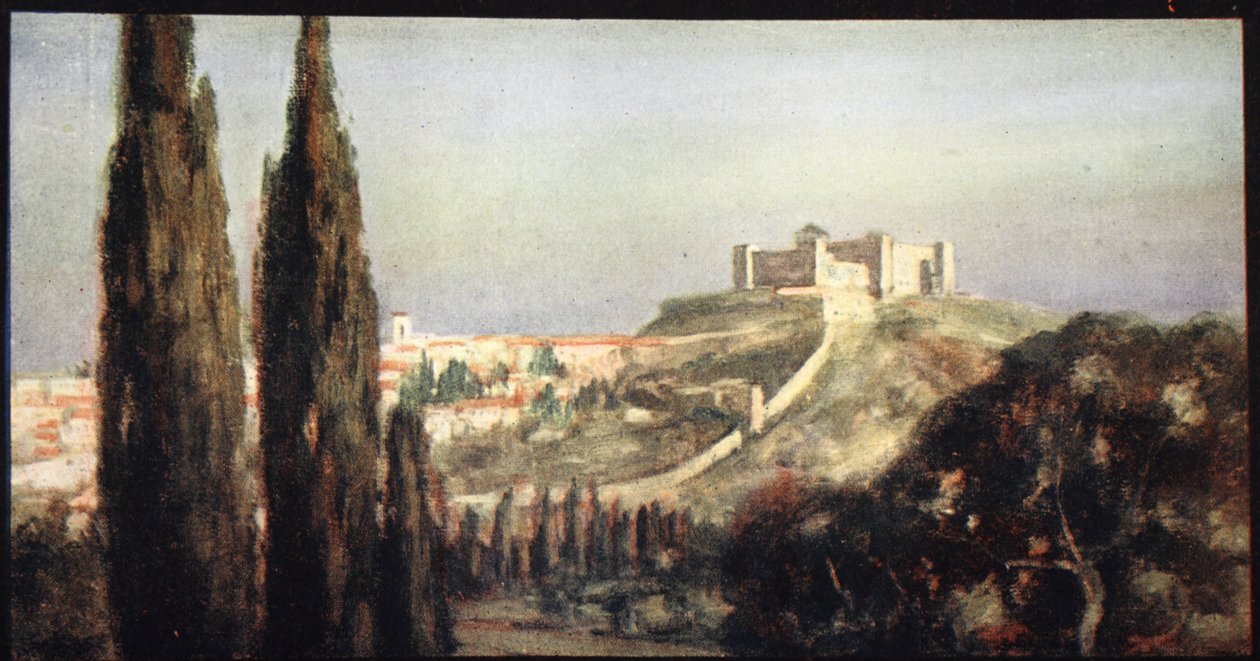 Spoletto, der Geburtsort des Heiligen Benedikt, Illustration aus 