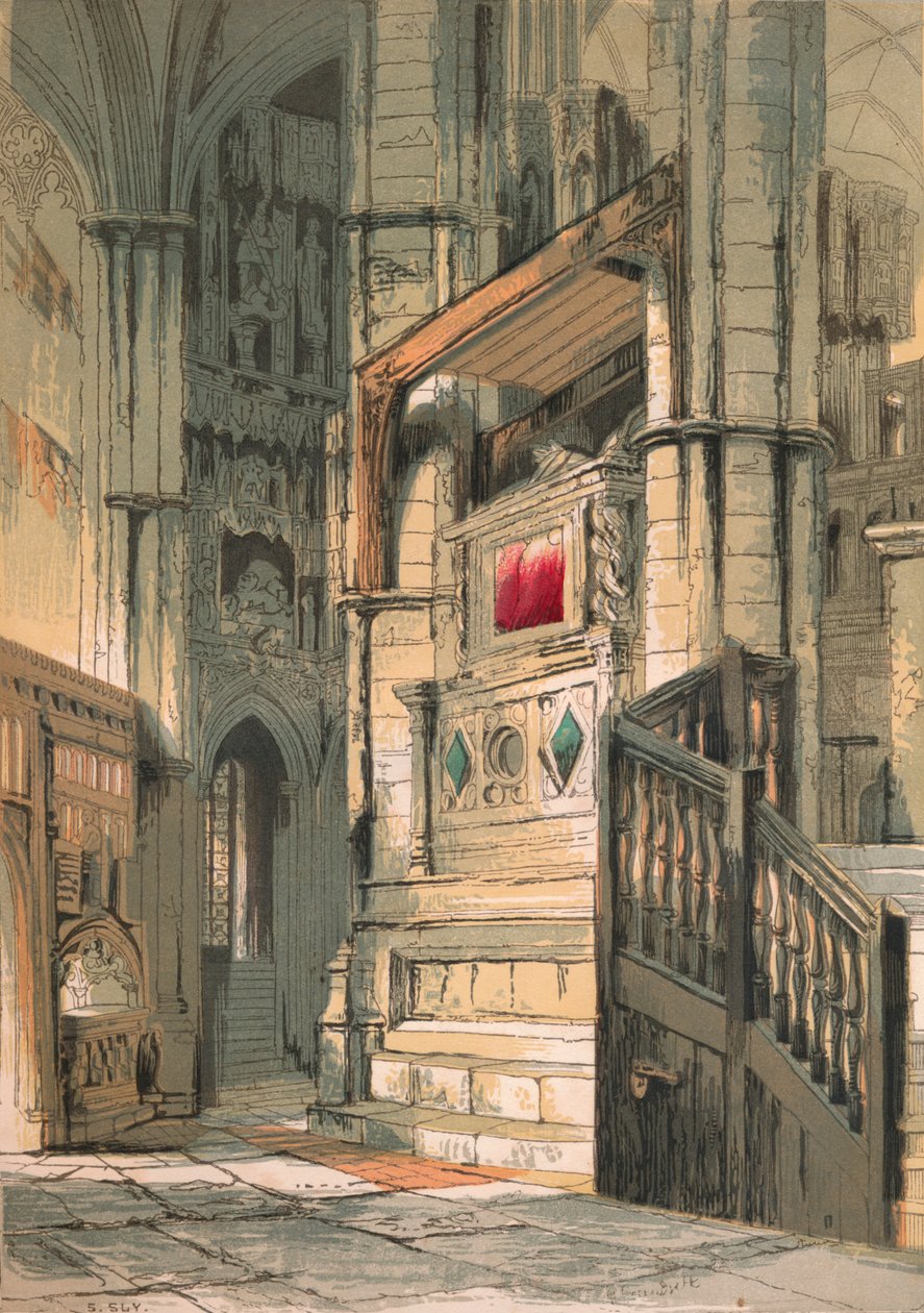 Westminster Abbey. Südliches Seitenschiff des Chors von Stephen Sly