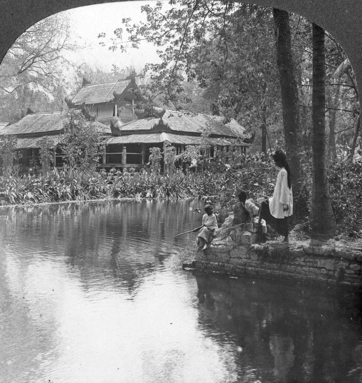 Südgartenpalast in Fort, Mandalay, Burma, 1908 von Stereo Travel Co