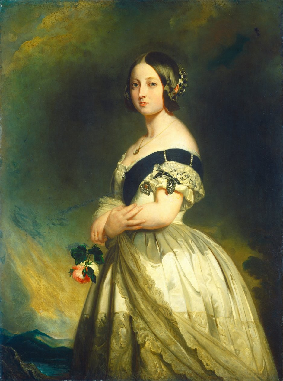 Königin Victoria, ca. 1843 von Studio of Franz Xaver Winterhalter