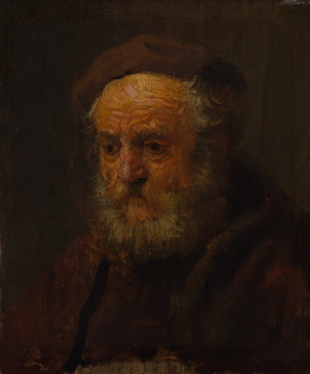 Studienkopf eines alten Mannes von Style of Rembrandt