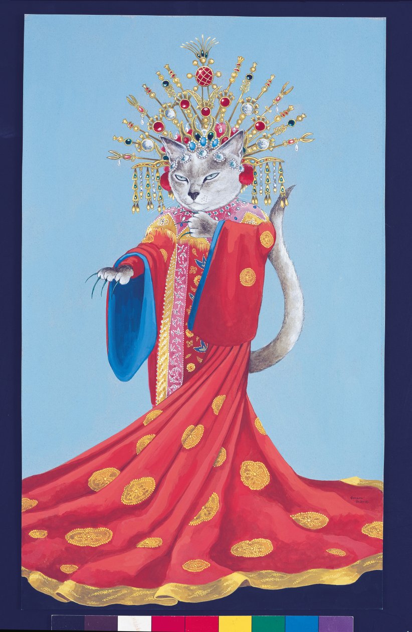 Illustration aus Cats Galore! A Compendium of Cultured Cats (veröff. 2015) von Susan Herbert