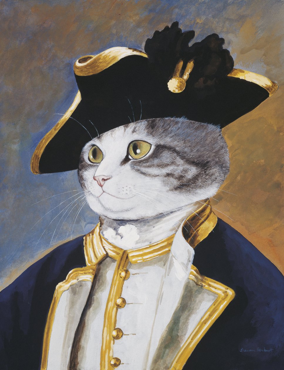 Illustration aus Cats Galore! A Compendium of Cultured Cats (veröff. 2015) von Susan Herbert