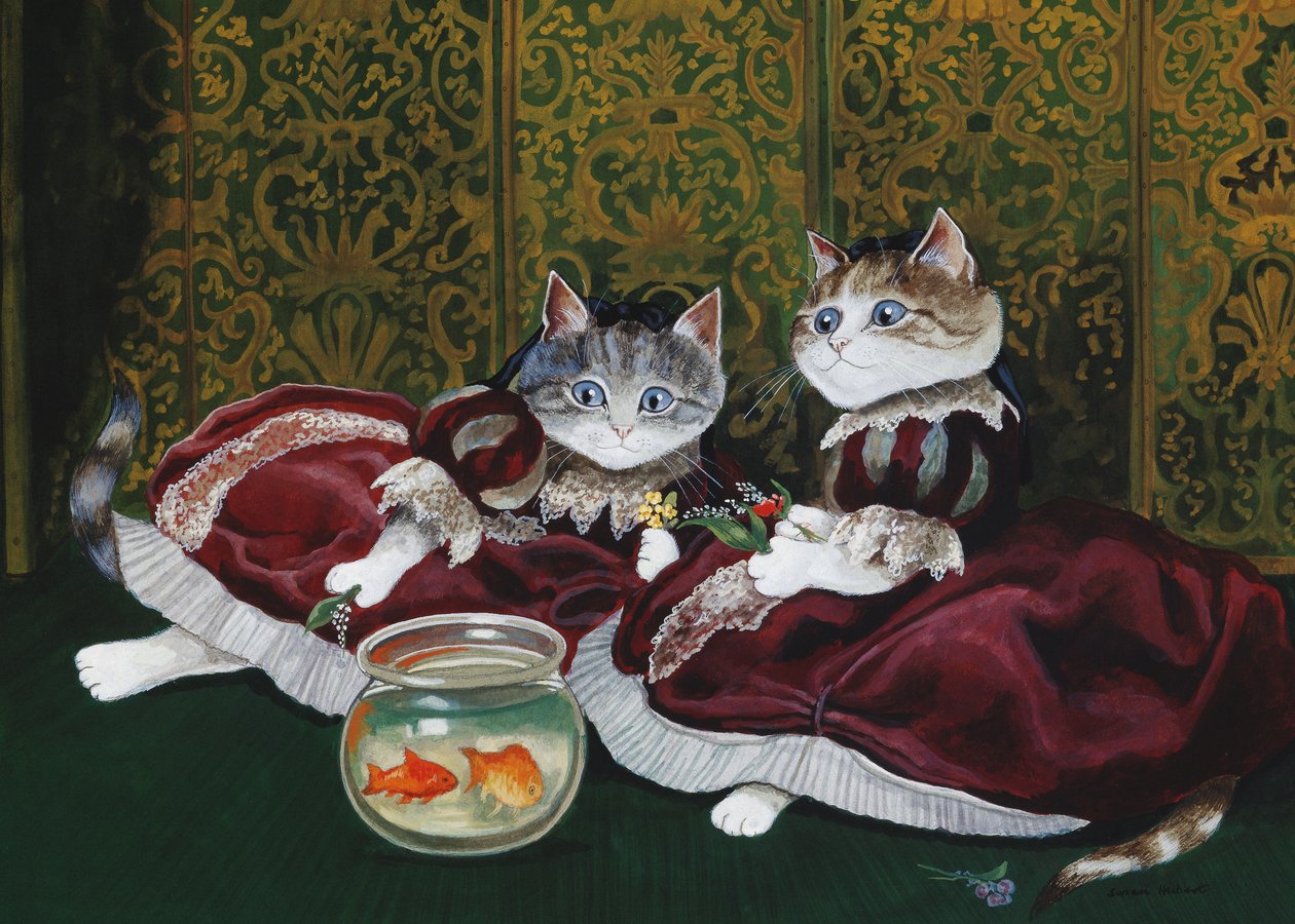 Illustration aus Cats Galore! A Compendium of Cultured Cats (veröff. 2015) von Susan Herbert