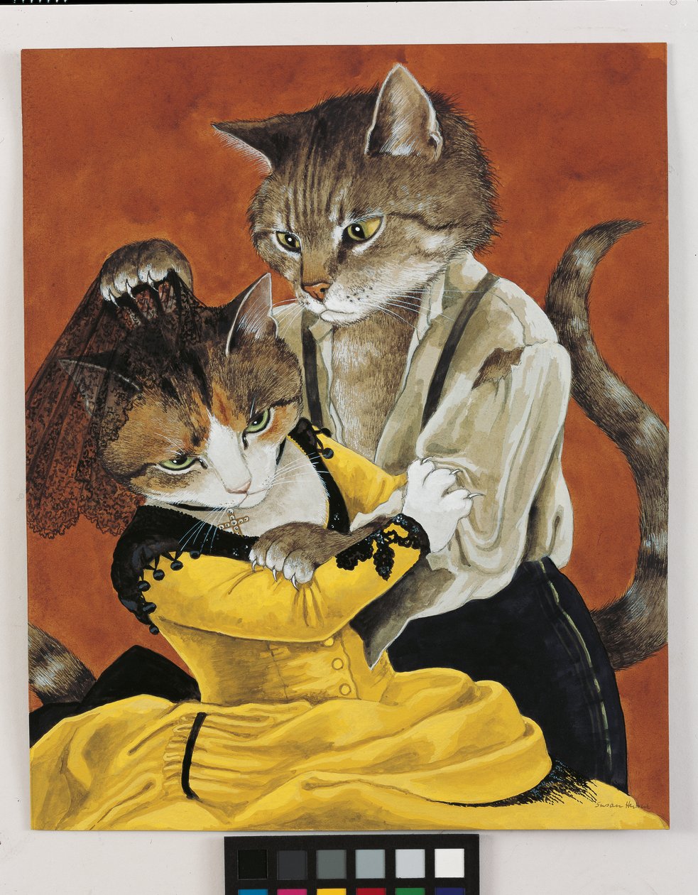 Illustration aus Cats Galore! A Compendium of Cultured Cats von Susan Herbert