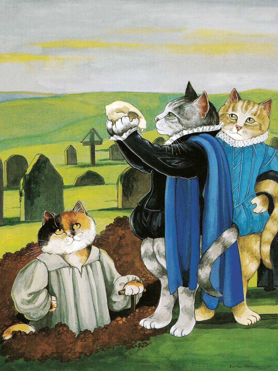 Illustration aus Shakespeare Cats: Poster Book (veröff. 2016) von Susan Herbert