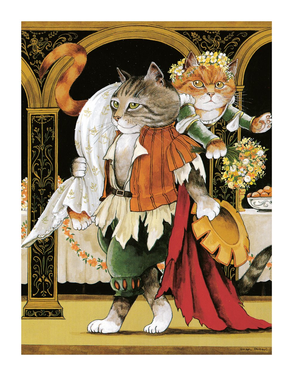 Illustration aus Shakespeare Cats: Poster Book (veröff. 2016) von Susan Herbert