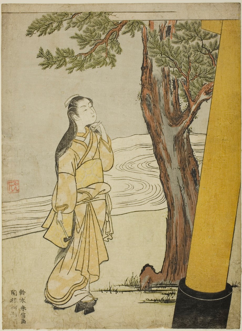 Einen Fluch zur Stunde des Ochsen aussprechen (ushi no koku mairi) von Suzuki Harunobu