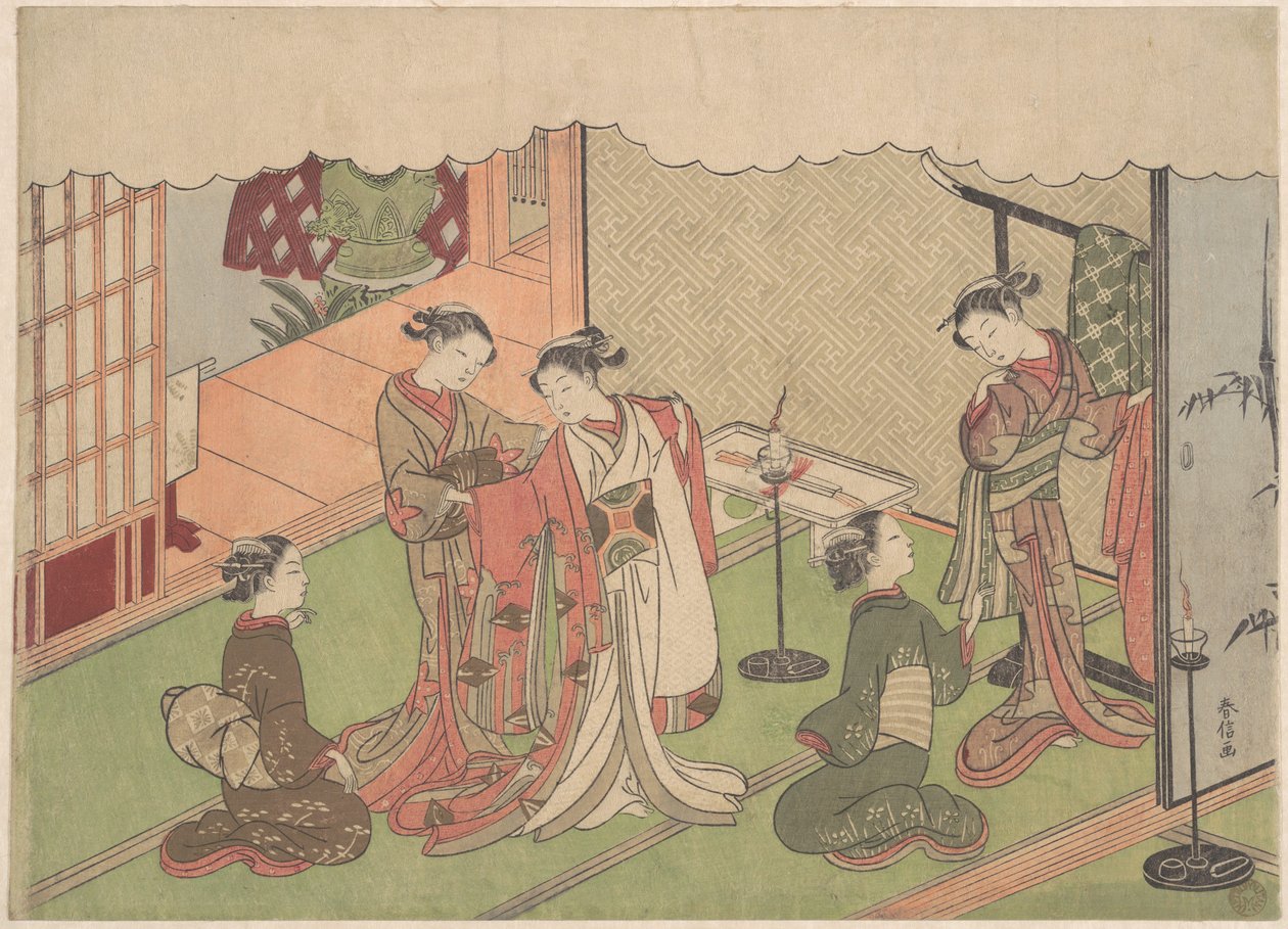 Die Hochzeitszeremonie von Suzuki Harunobu