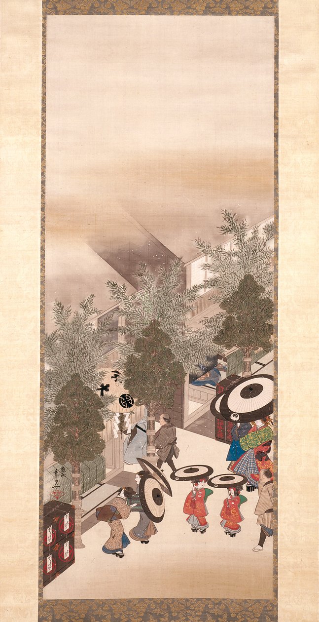 Yoshiwara und Shinagawa von Suzuki Kiitsu