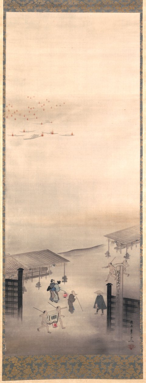 Yoshiwara und Shinagawa, Edo-Periode von Suzuki Kiitsu