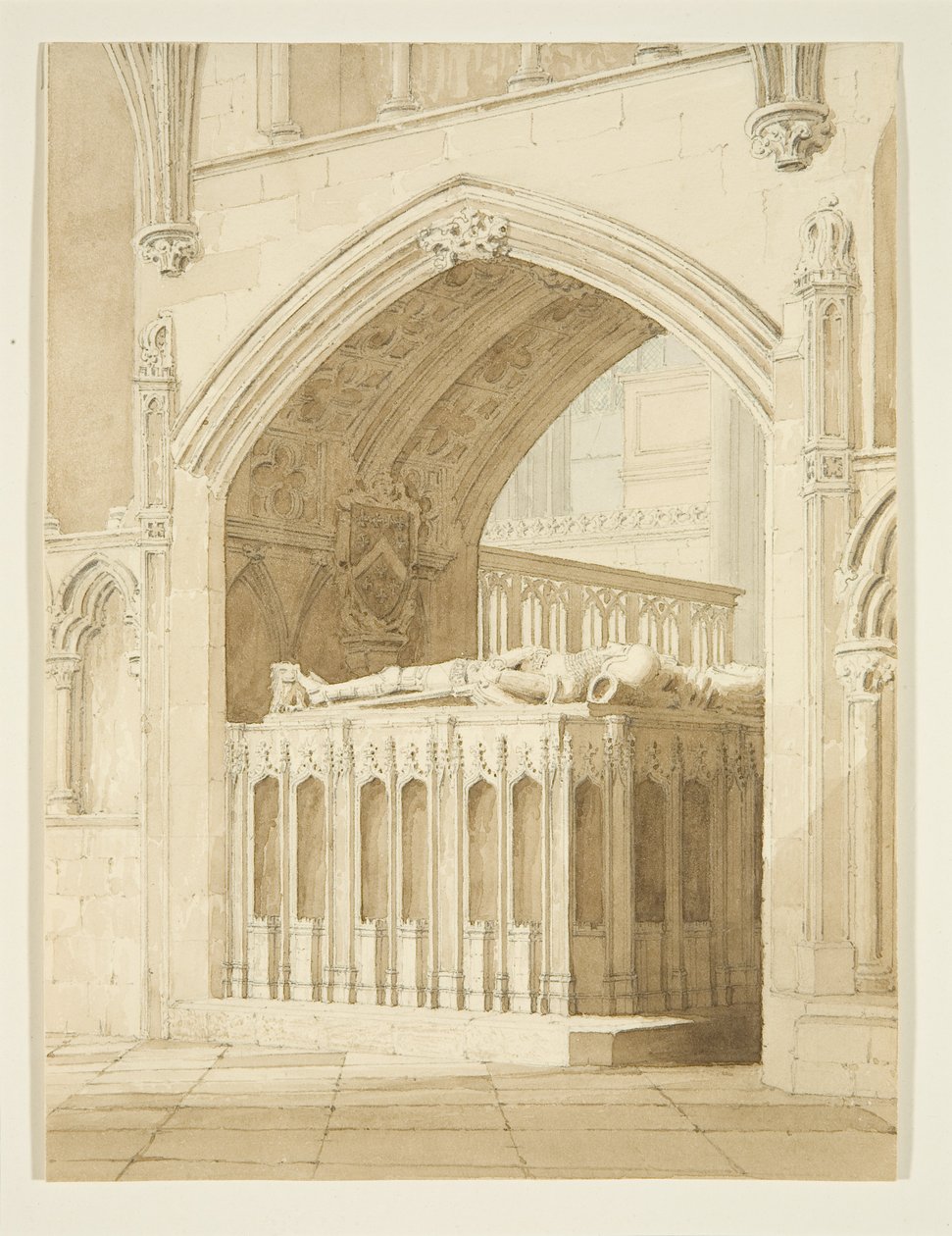 Grab von Robert Fitzharding, gestorben 1170, in der Kathedrale von Bristol von T.H. Clarke