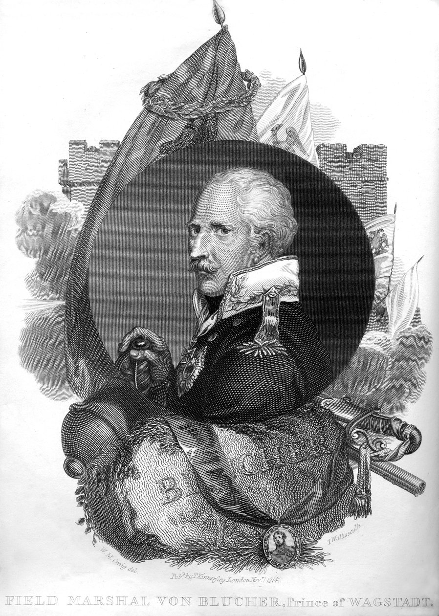Feldmarschall von Blücher, Prinz von Wagstadt, 1816 von T. Wallis