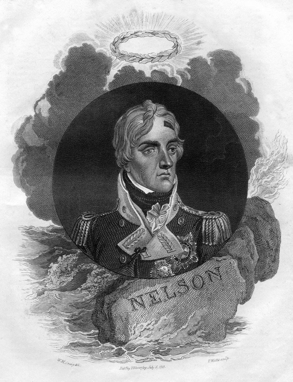 Lord Horatio Nelson, englischer Marinekommandant, 1816 von T. Wallis