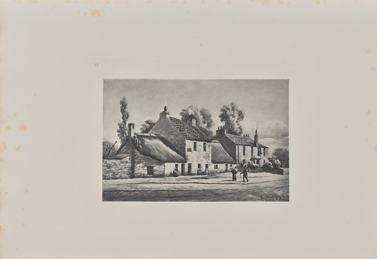 Das Gasthaus Weizengarben, am Eingang zur neuen Dumbarton Road von T. and R. Annan and Sons