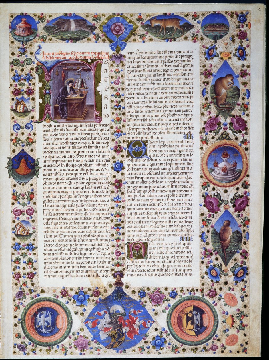Prolog, aus dem ersten Band der Bibel von Borso d