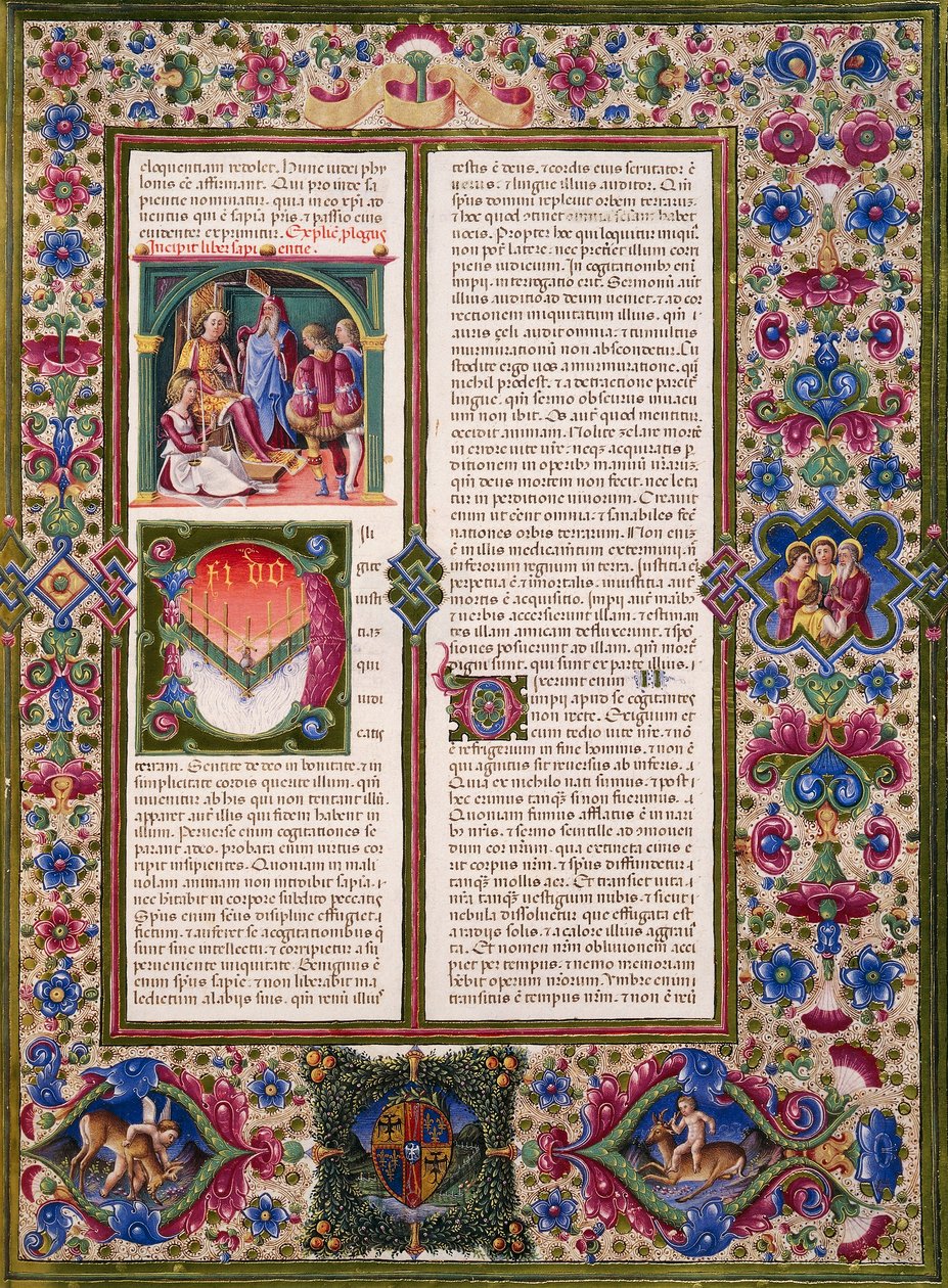 Das Buch der Weisheit, aus Band I der Bibel von Borso d