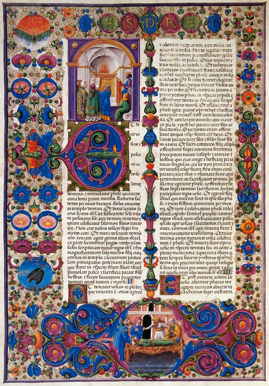 Das Buch Exodus, aus dem ersten Band der Bibel von Borso d