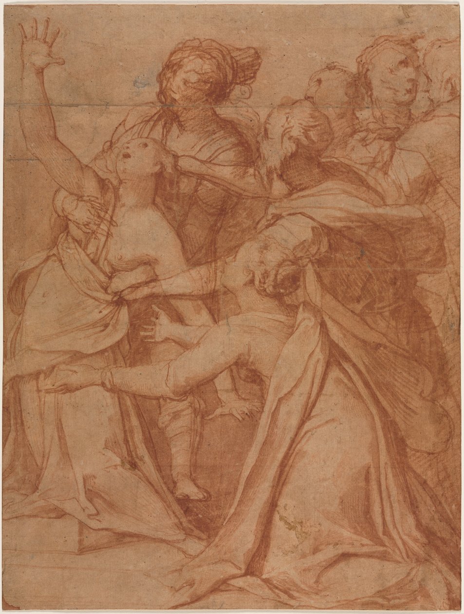 Ein Wunder des Heiligen Philipp Benizzi: Die Heilung einer besessenen Frau, ca. 1557 von Taddeo Zuccari