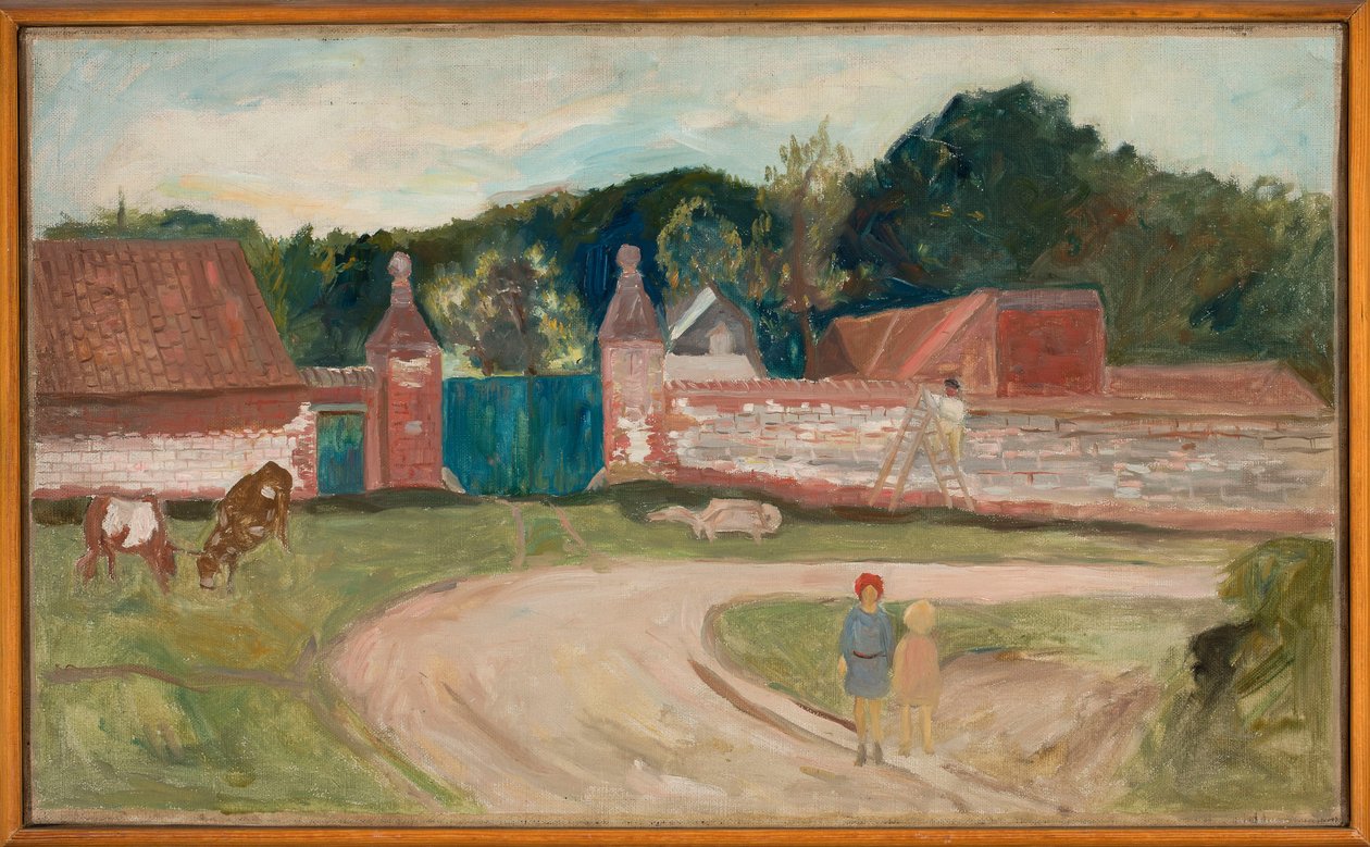 Weg vor dem Bauernhof von Tadeusz Makowski