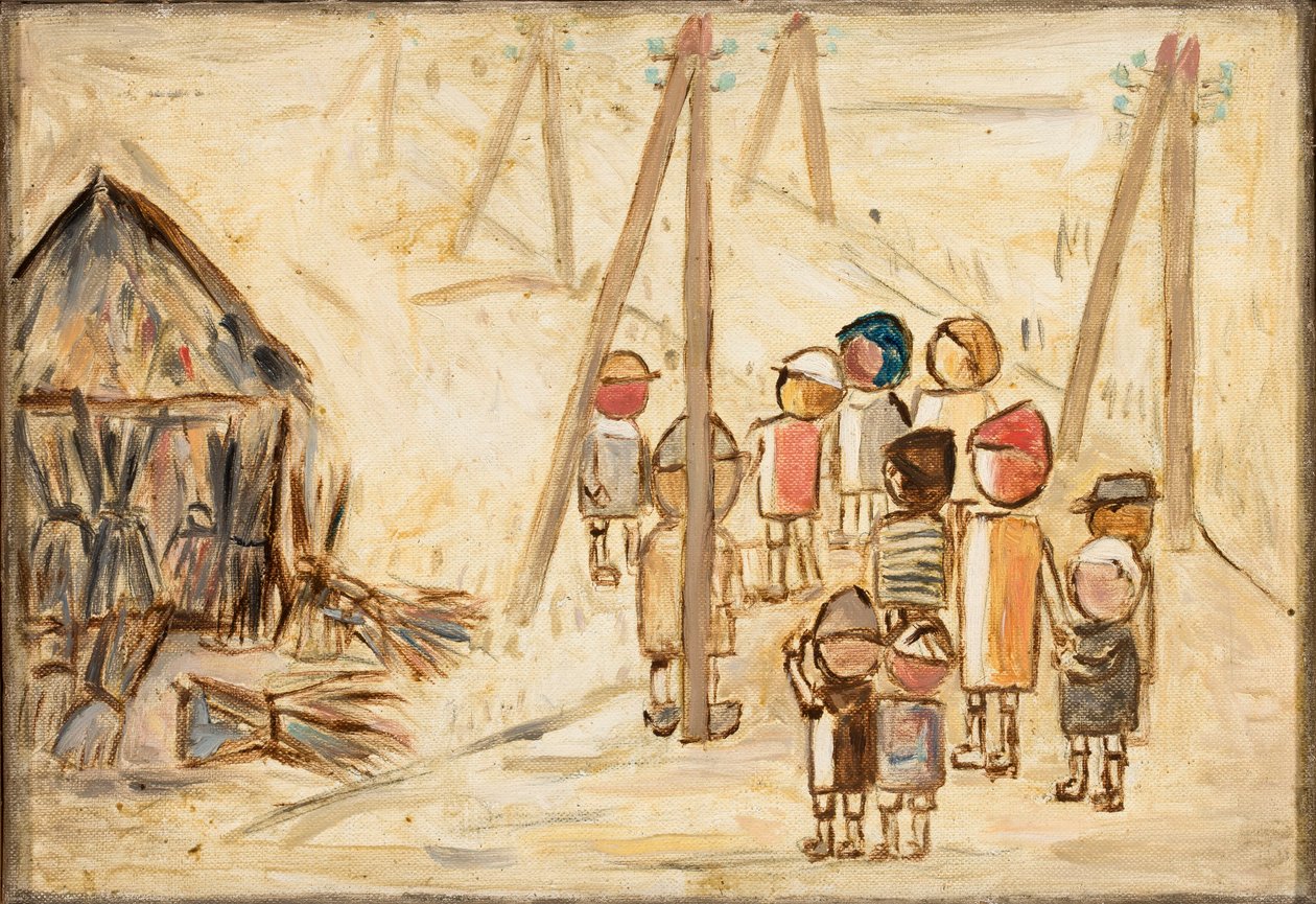 Kinder auf der Straße von Tadeusz Makowski