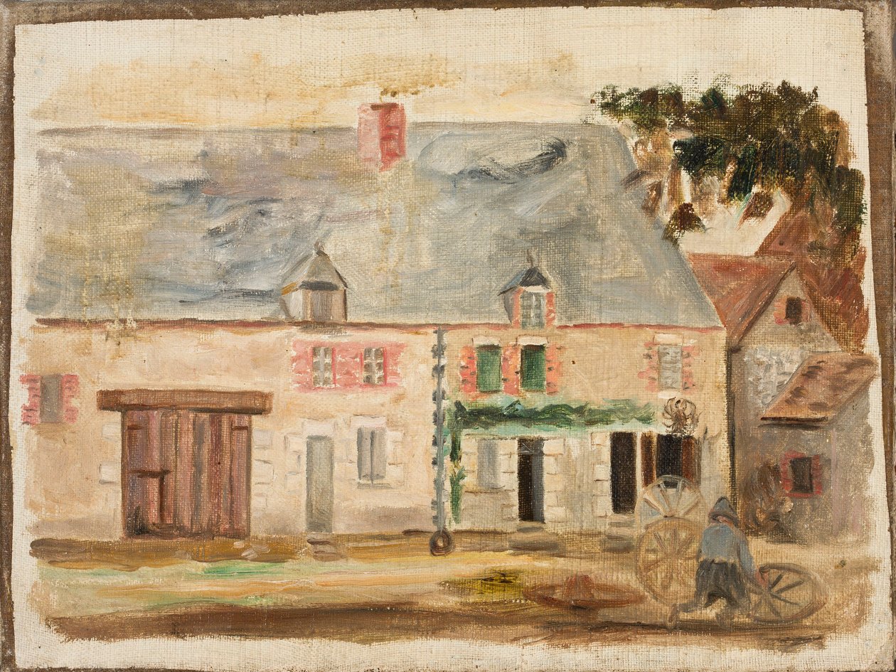Kołodziej vor dem Haus von Tadeusz Makowski