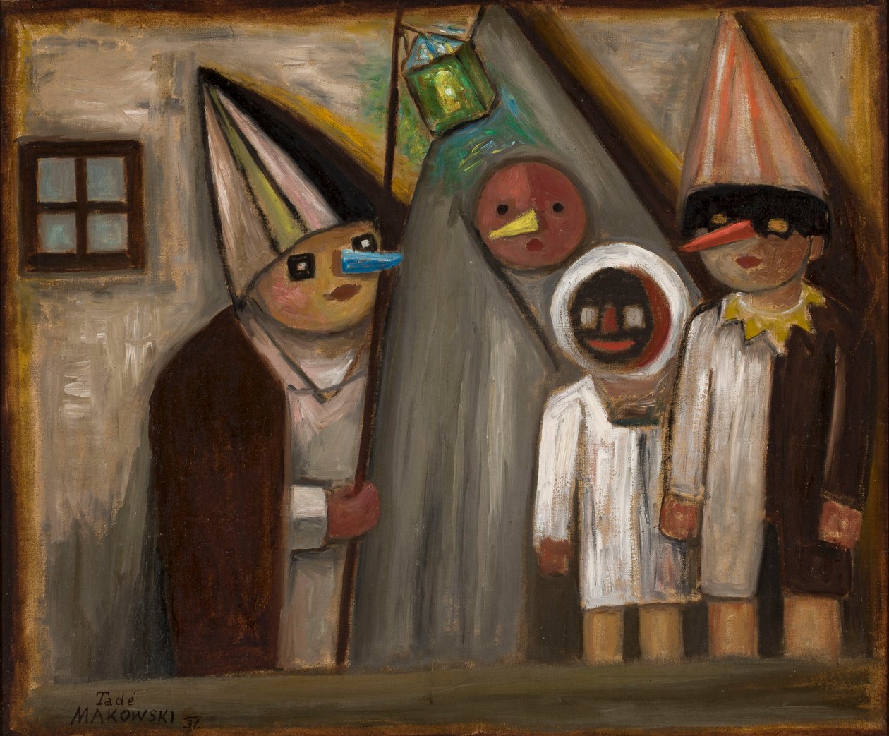 Maskerade im Dunkeln von Tadeusz Makowski
