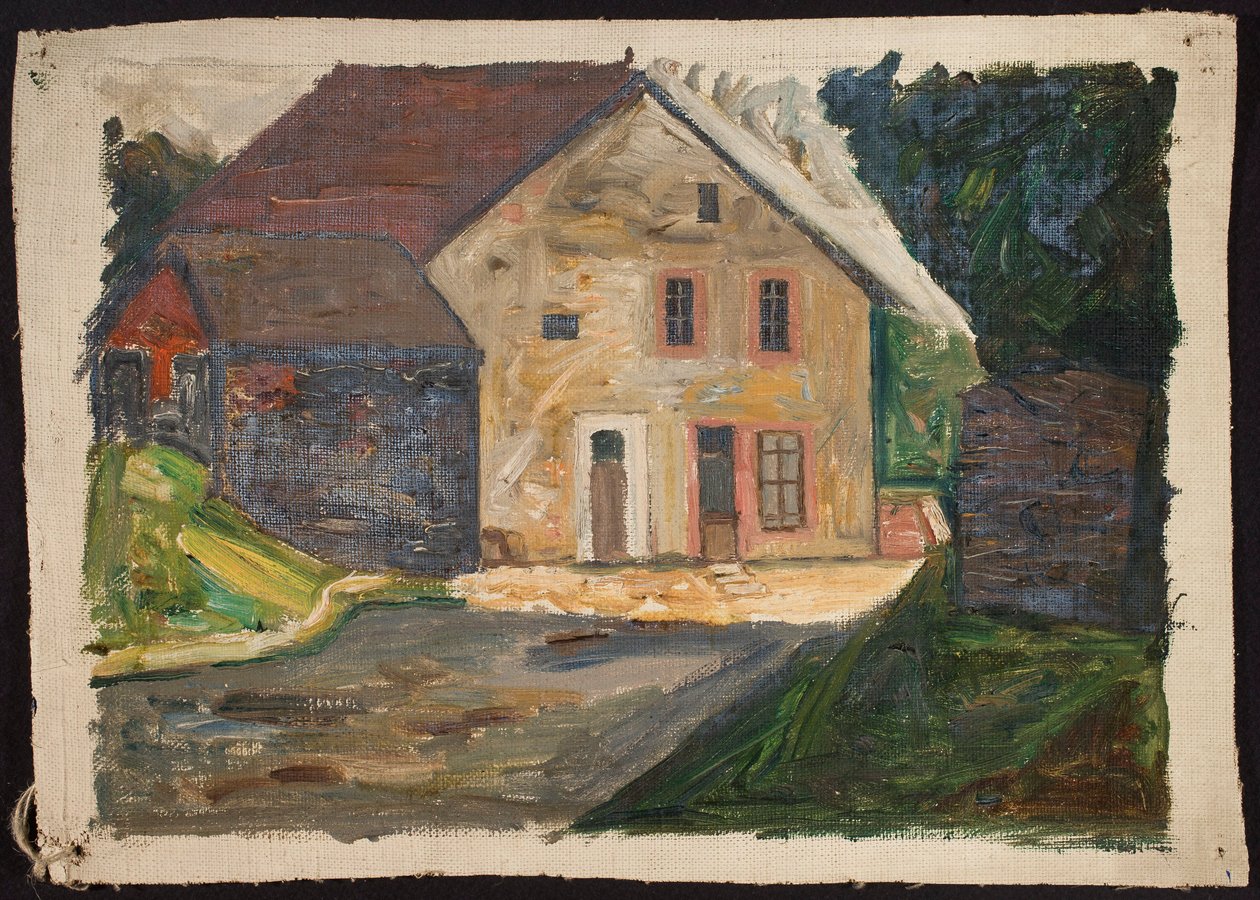 Backsteinhaus mit Anbau von Tadeusz Makowski
