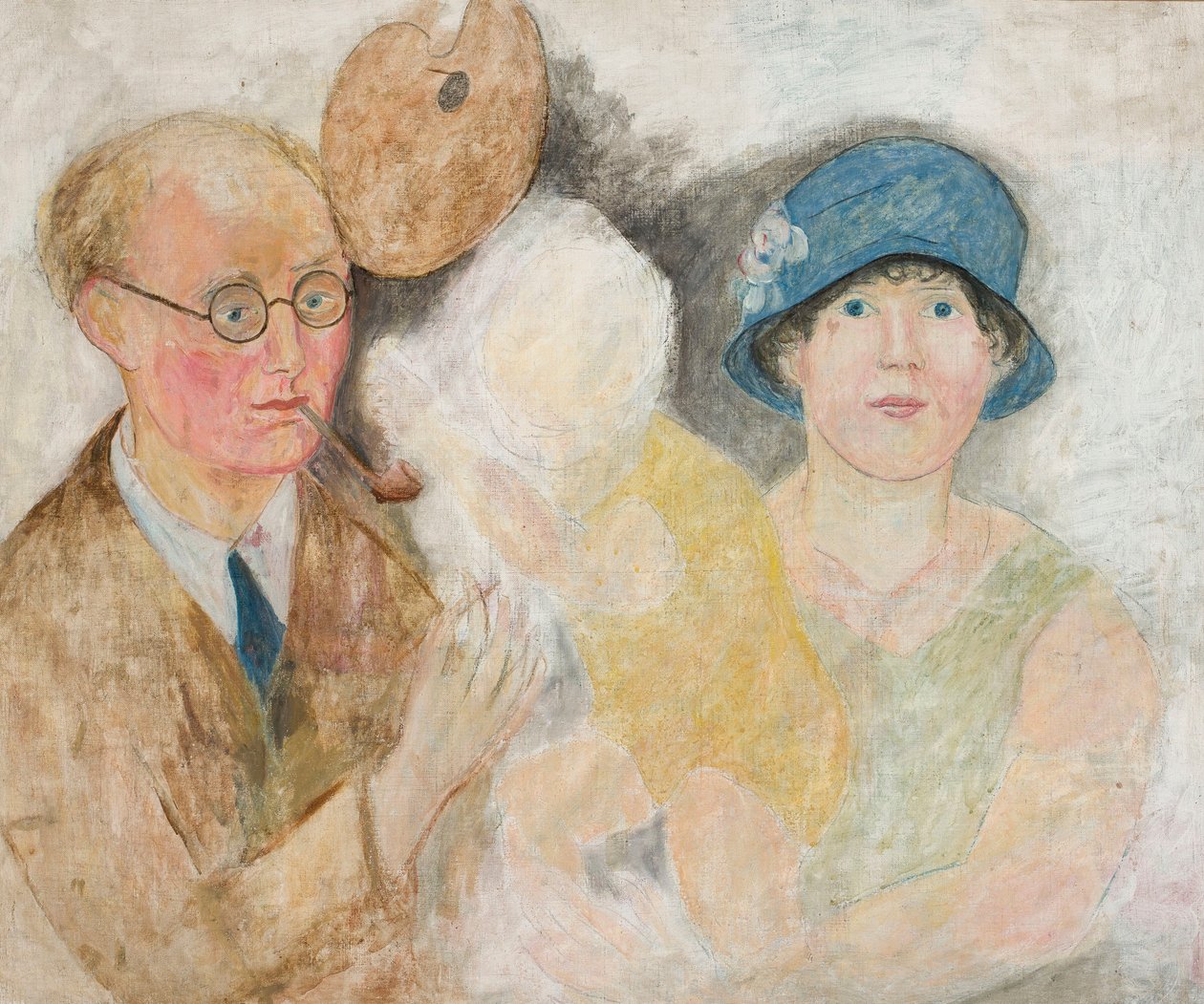 Porträt des Malers mit Familie (M. Gromaire) von Tadeusz Makowski
