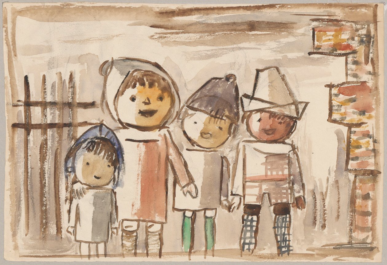 Lachende Kinder von Tadeusz Makowski