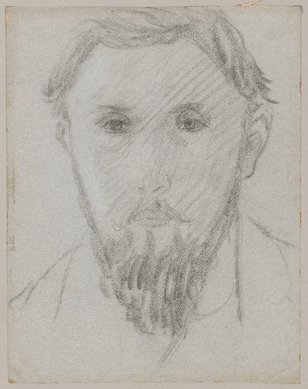 Porträtstudie eines jungen Mannes mit Bart von Tadeusz Makowski