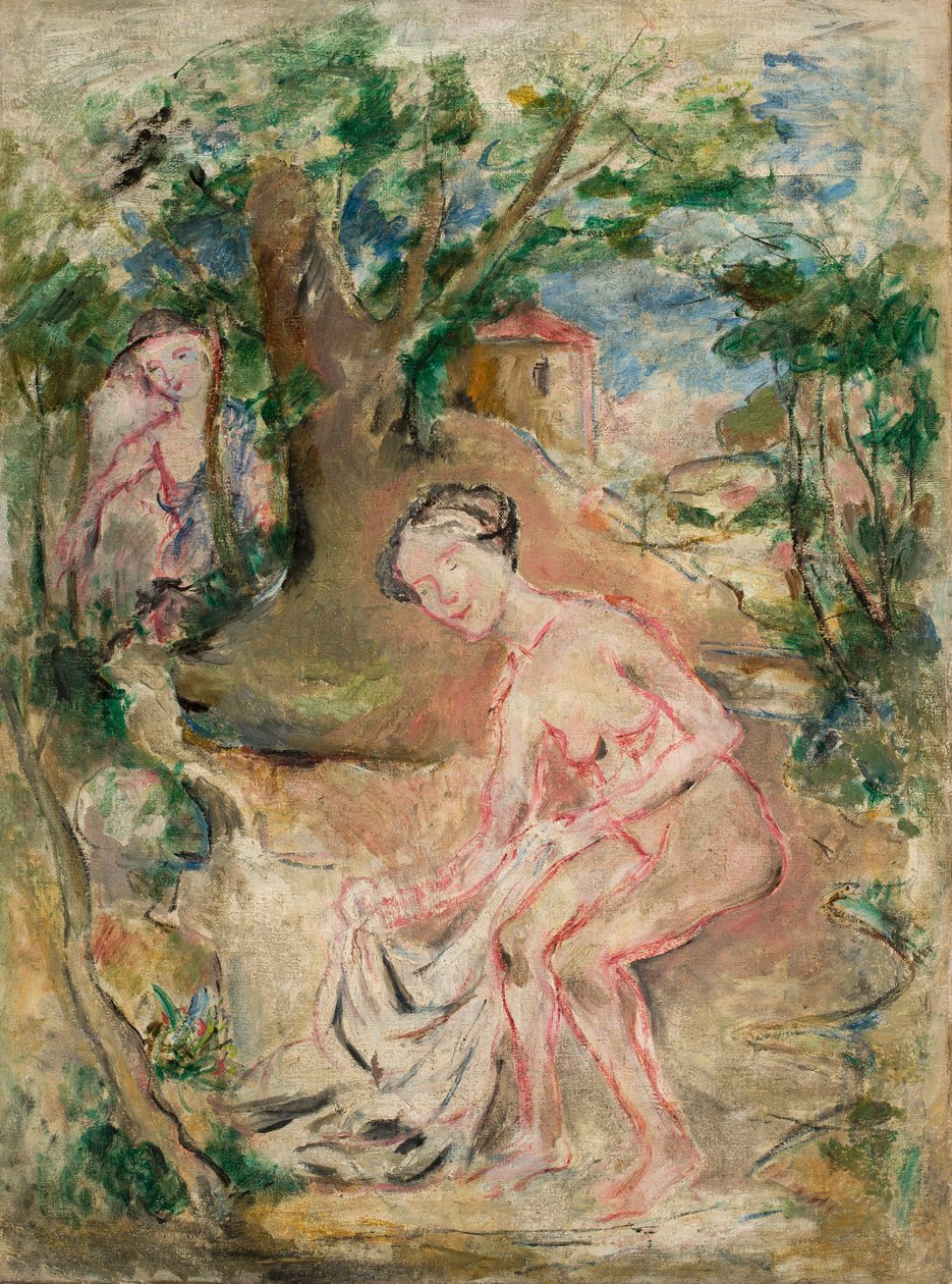 Beim Baden von Tadeusz Makowski