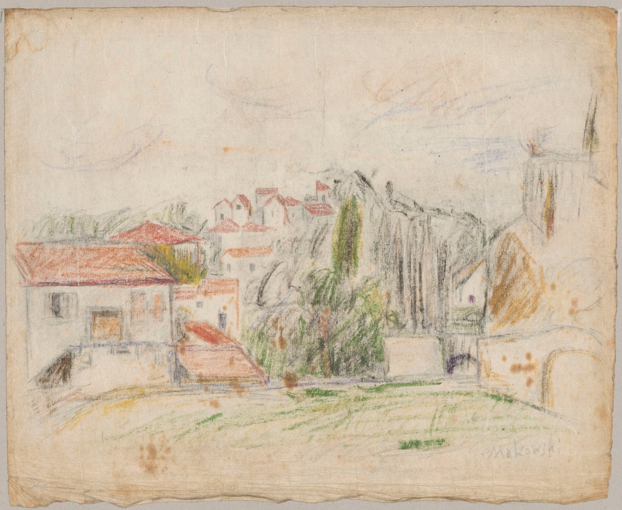 Ansicht von Espaly von Tadeusz Makowski