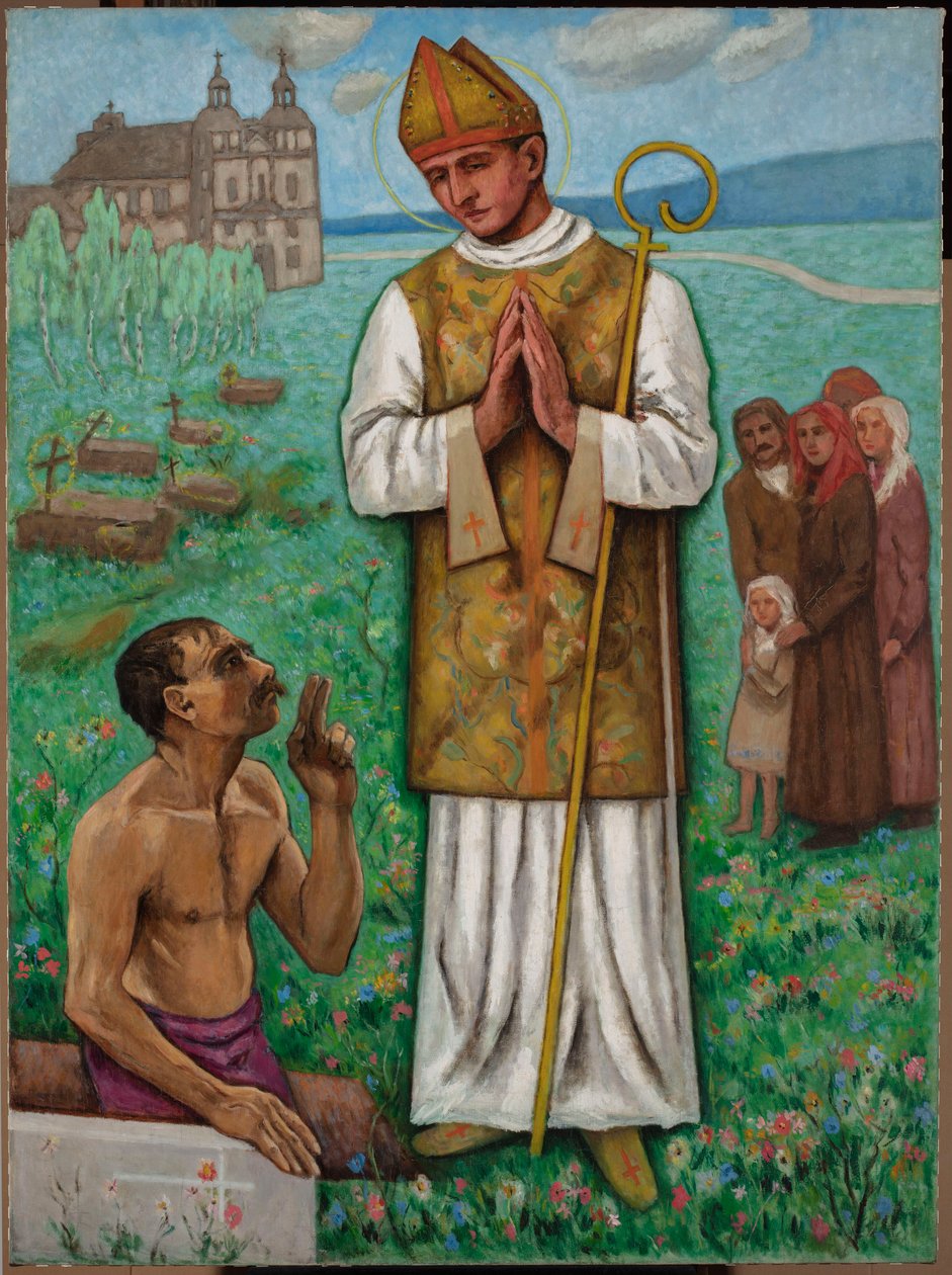 Die Auferweckung des Piotrowin von Tadeusz Makowski