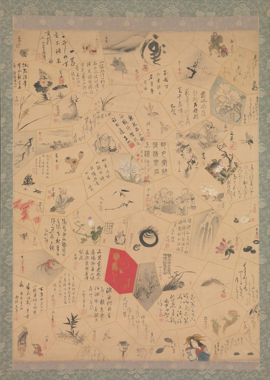 Verschiedene Gemälde und Kalligraphien für das dritte Jahr der Bunsei-Ära, 1820 von Tani Buncho