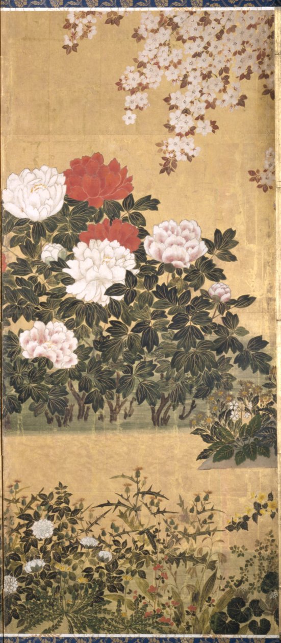 Blumen und Schmetterlinge von Tawaraya Sotatsu