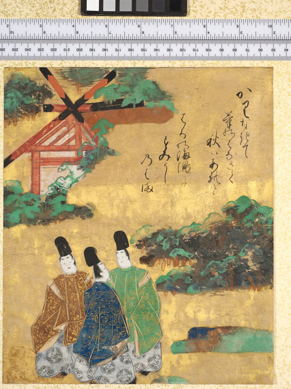 Der Strand von Sumiyoshi, Illustration aus "Die Geschichten von Ise", 1600-40 von Tawaraya Sotatsu