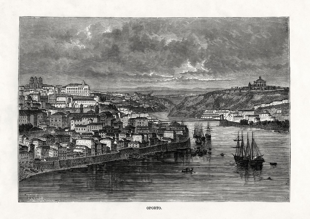 Oporto, Portugal, 19. Jahrhundert von Taylor