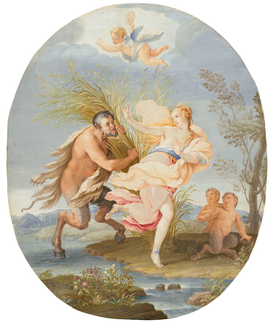 Pan und Syrinx von Teresa del Po