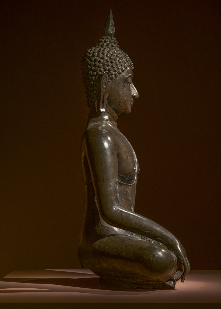 Maravijaya Buddha. Thailand. Zweite Hälfte des 15. Jahrhunderts. Schnitzerei von Thai School
