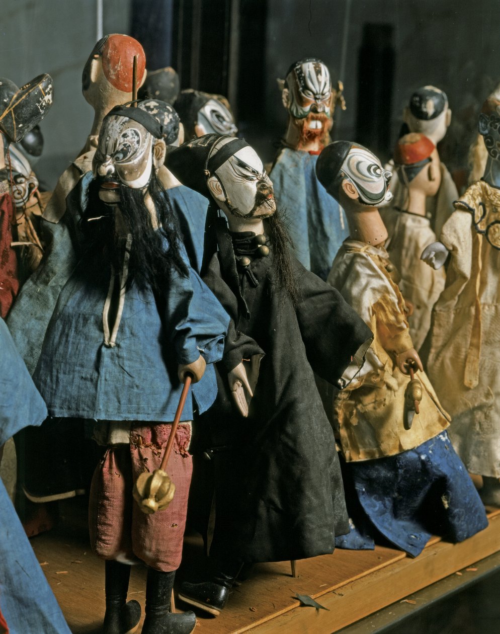 THAI-KUNST: Marionetten der Ramayana-Charaktere. Bangkok-Stil von Thai School