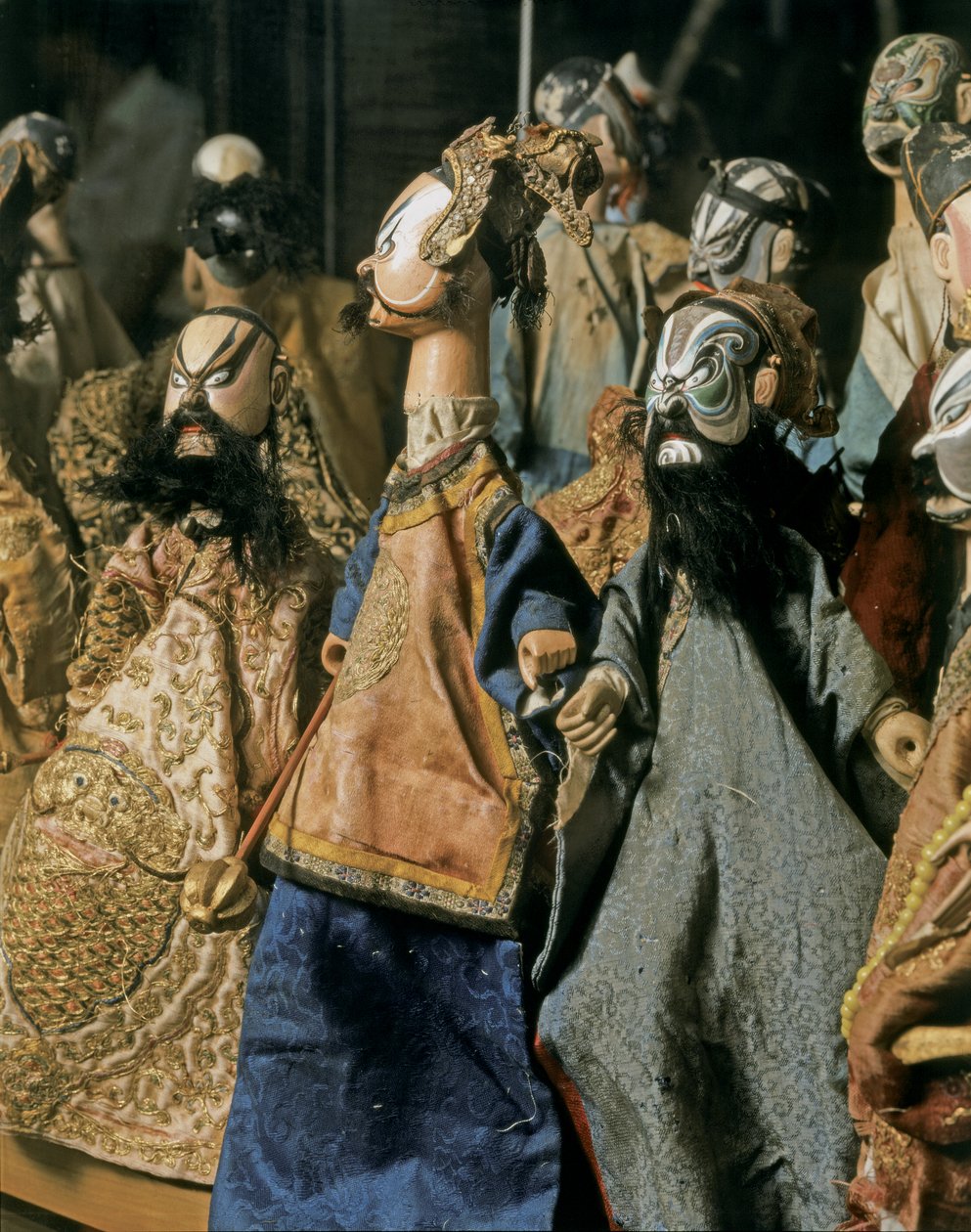 THAI-KUNST: Marionetten der Ramayana-Charaktere. Bangkok-Stil. von Thai School